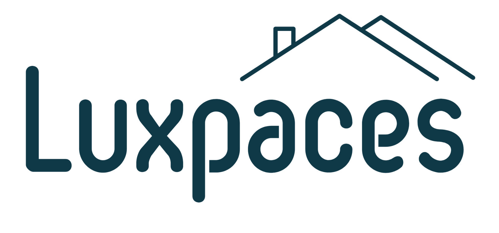 Luxpaces Studio horizontal logo – premium wall art and modern home decor
